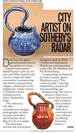 Inspired by India (Sotheby’s London) - City artist on Sotheby's radar, The Hindustan Times, February 17, 2012