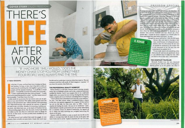 There’s life after work, Outlook Money - There's life after work, Outlook Money, Pg.28-29, August 2008